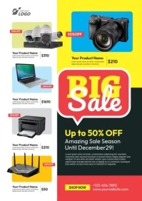 New Product Sale flyer Template A4