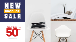 Blanc Product Sale Twitter Post Template