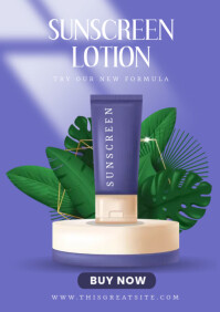 Sunscreen Design Template | PosterMyWall