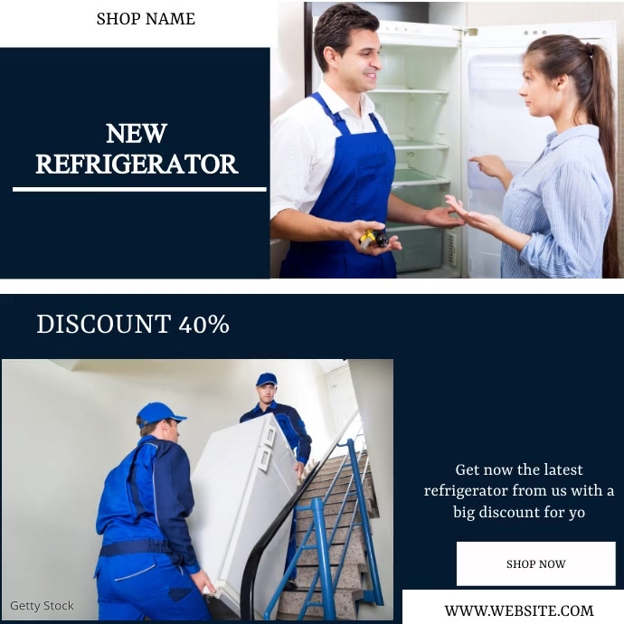 Copy of New refrigerator dicountnnouncement PosterMyWall