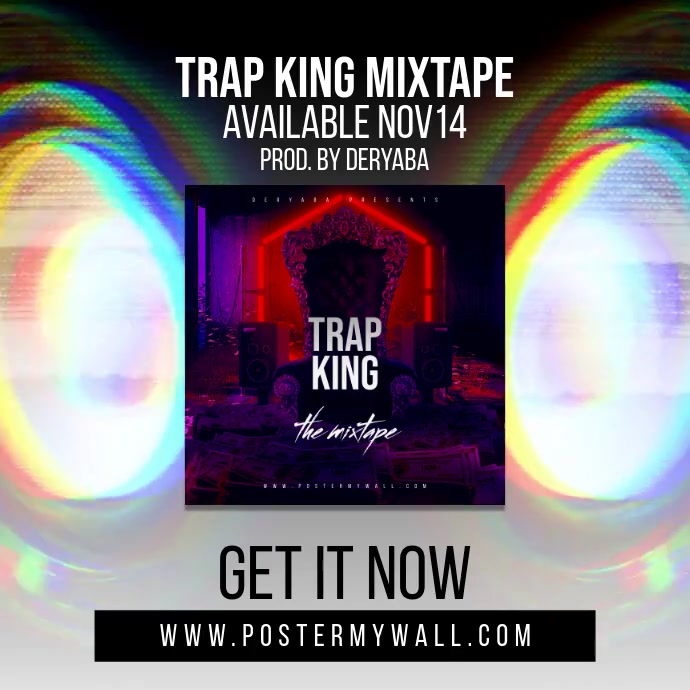 New Release Mixtape Music Promo Video Banner Template PosterMyWall