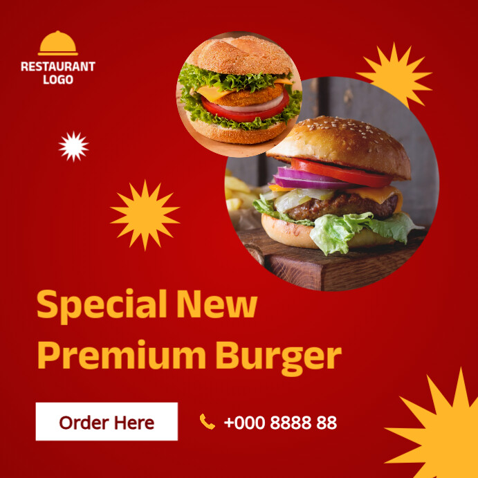 New Restaurant Menu Instagram Post Template | PosterMyWall