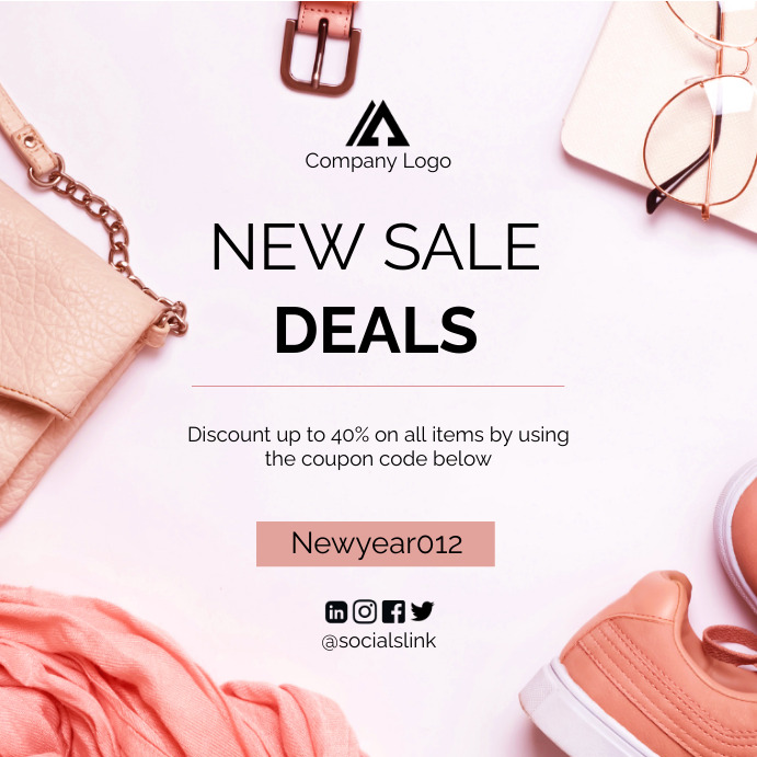 New sale Deals Instagram Post template