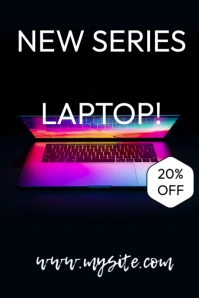 New Series Laptop Discount Announcement Imagem do Tumblr template