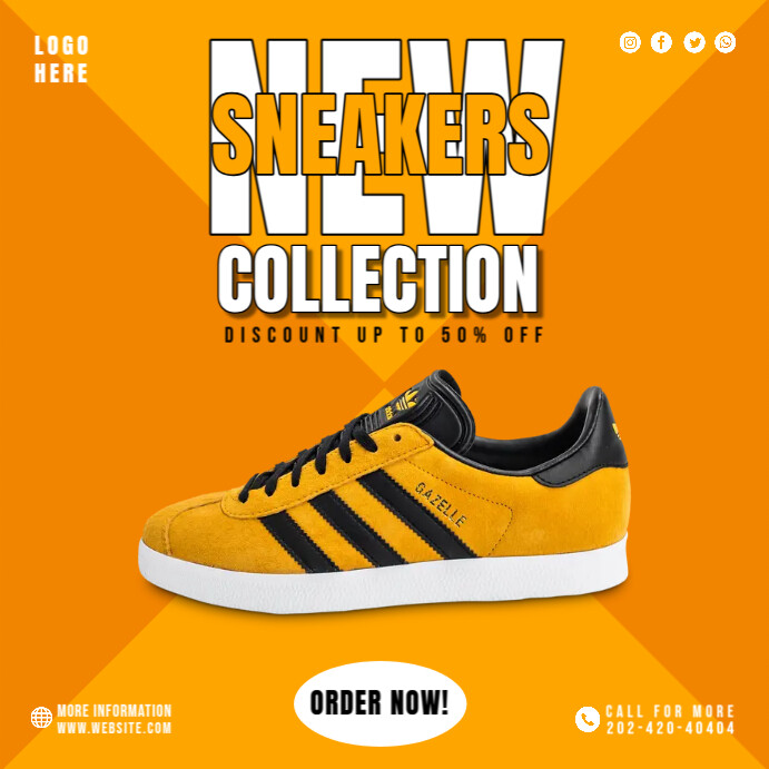 New Sneaker Collection Template PosterMyWall