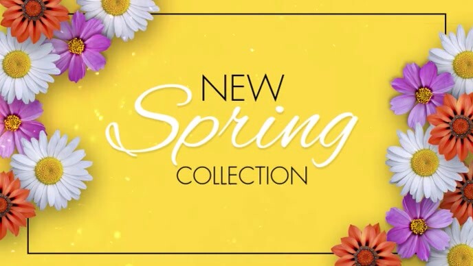 New Spring Collection Facebook Video Cover Template | PosterMyWall