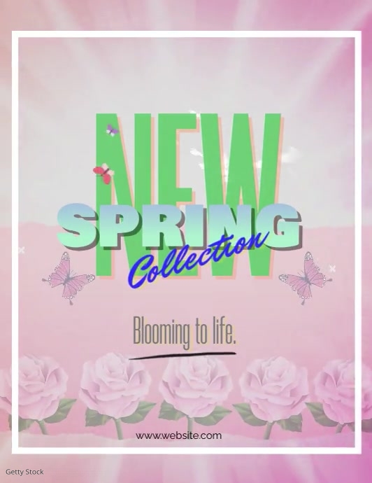 Spring Ad Flyer new spring collection FLYER Template | PosterMyWall