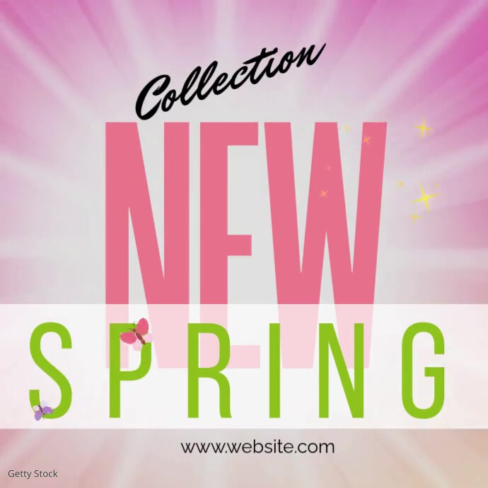 New Spring Collection Sign new spring collection instagram Template | PosterMyWall