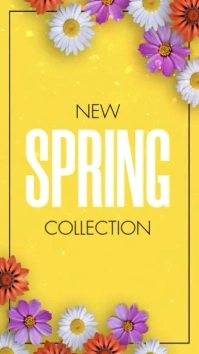 New Spring Collection Vertical Video Display template