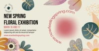 New Spring Floral Exhibition Facebook 活动封面 template