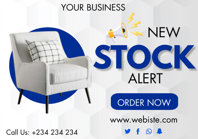 NEW STOCK ALERT Template | PosterMyWall