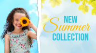 New Summer Collection Flyer Template Цифровой дисплей (16 : 9)