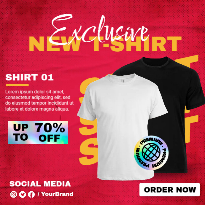 Copy of New T-Shirt Ads | PosterMyWall