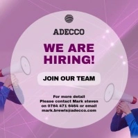 New Team Hiring Instagram Video Template Vierkant (1:1)