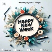 happy new week flyer template | PosterMyWall