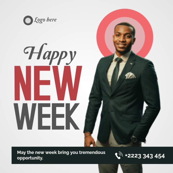 New Week Script NEW WEEK Template | PosterMyWall