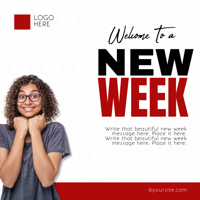 New Week design Template | PosterMyWall