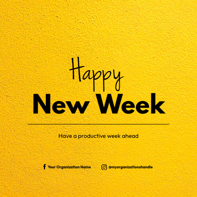 new week Template | PosterMyWall