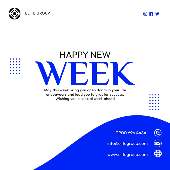 Plantilla de New week flyer | PosterMyWall