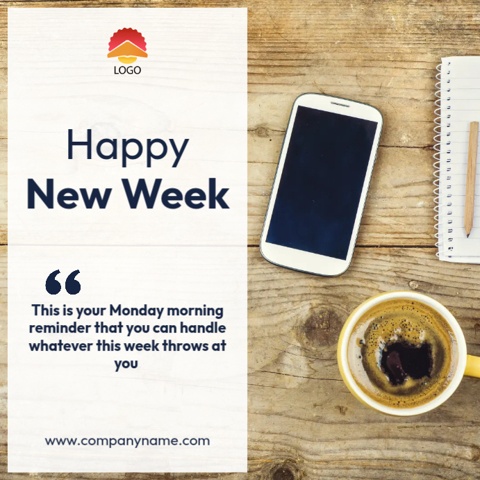 Copy of new week message | PosterMyWall