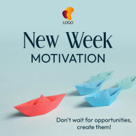 New Week New Lessons happy new week template | PosterMyWall