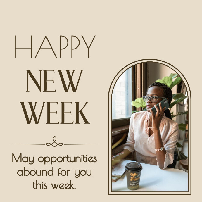 Fresh Week Inspier New week motivation flyer Template | PosterMyWall