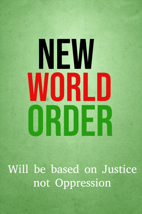 new world order โปสเตอร์ template