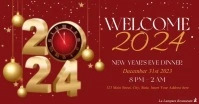 new year's eve dinner event facebook advertis template