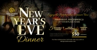 New Year's Eve Dinner Facebook Shared Image template