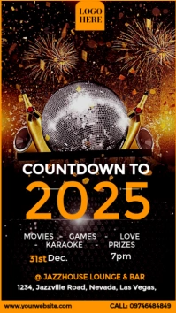 New Year's Eve Party Instagram Story template