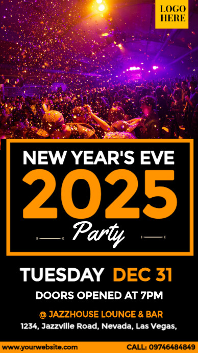 New Year's Eve Party Invite Template | PosterMyWall