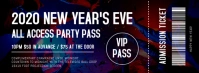 New Year's Eve Party Ticket 1 Portada de Facebook template