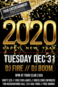 660 New Year Holiday Customizable Design Templates