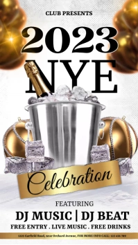 new year, happy new year, new year 2023 Instagram Story template