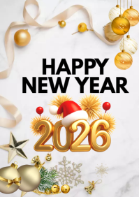 New year, happy new year A1 template