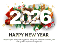 new year, happy new year.2025 Volante (Carta US) template