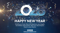 new year, happy new year Affichage numérique (16:9) template