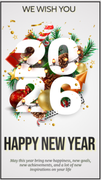 new year, happy new year Instagram Story template