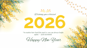New year,2026,event Présentation (16:9) template