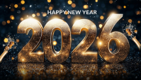 New year,celebrations,party,2026 En-tête de blog template