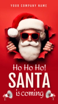 New year,christmas,event,santa is coming,christmas bash Instagram Story template