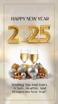 New year,event,2025,party, countdown Youtube Short template