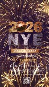 New year,event party,event,2026 Instagram Story template