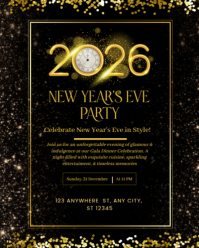 New Year’s Eve Party Poster Instagram Portrait template