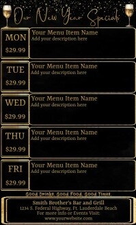 Daily Specials Menu Template Postermywall