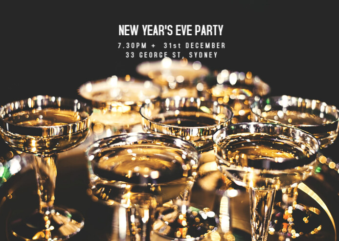 New Year's Eve Party Invite Template | PosterMyWall
