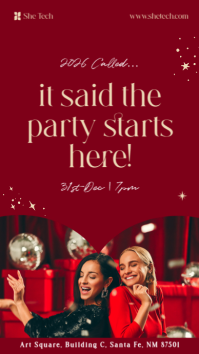 New Year's Party Event Instagram Story template