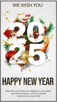 new year, happy new year Historia de Instagram template