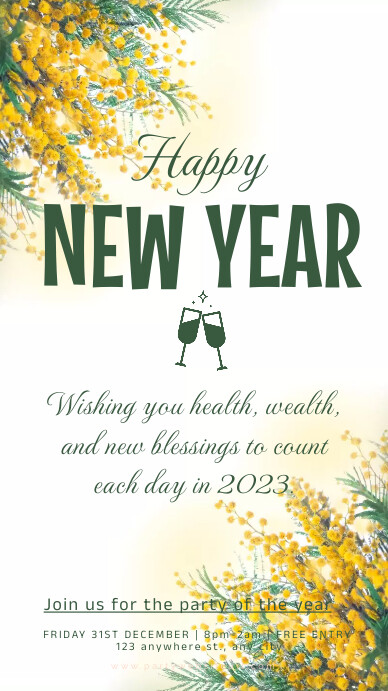 New year,2023,event Instagram 快拍 template