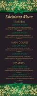 Christmas,Christmas party,menu Half Page Letter template